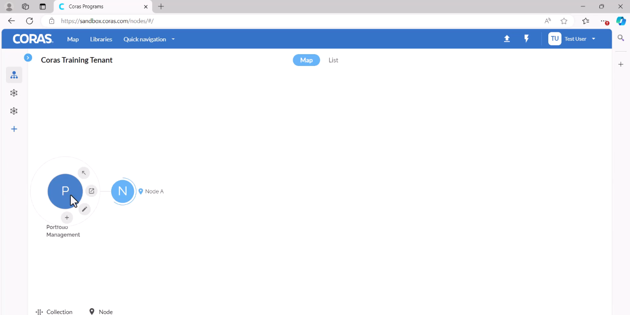 Saving the newly created node